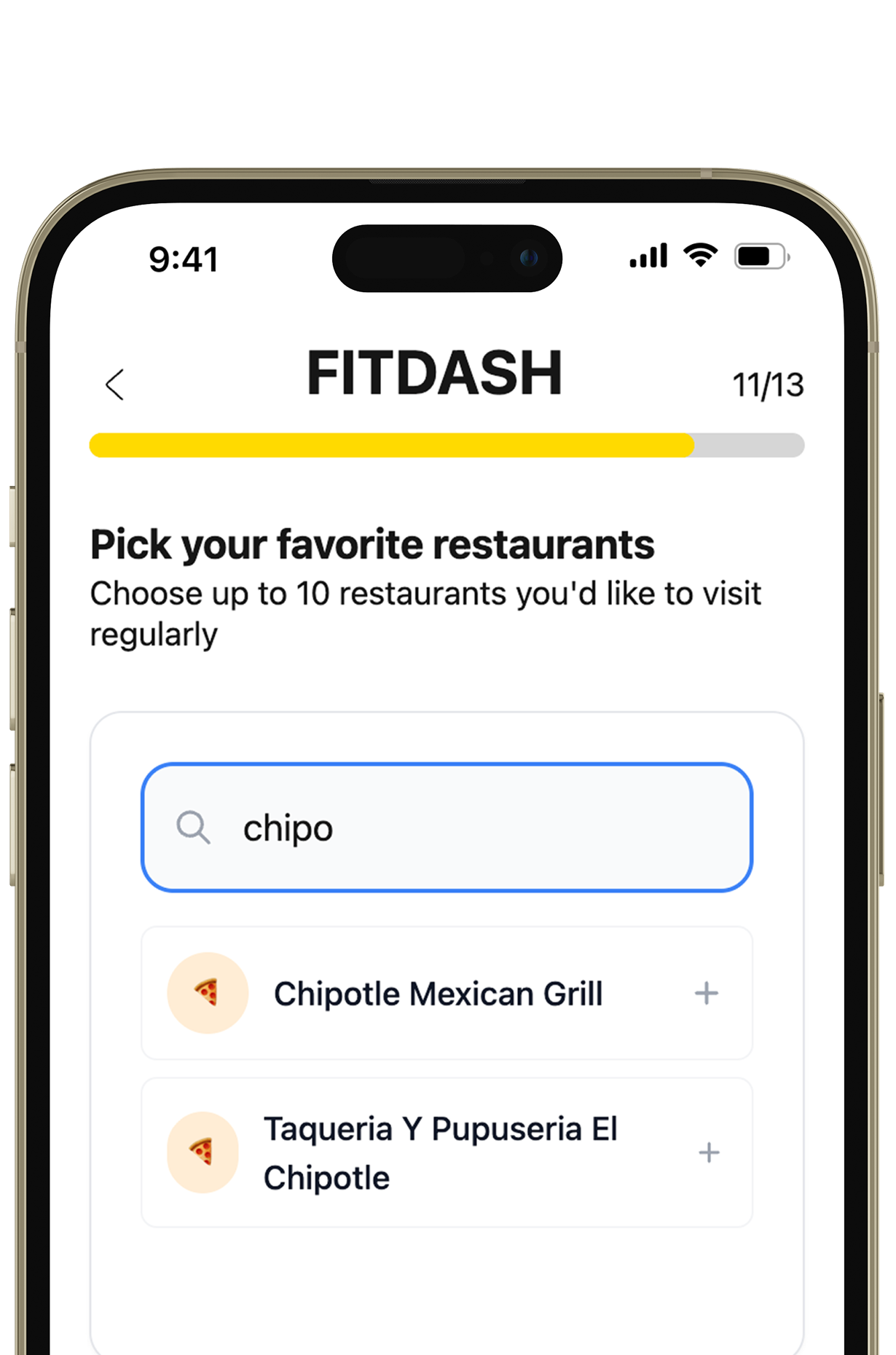 Restaurant selection interface for food delivery meal planning from 32,000+ restaurants
